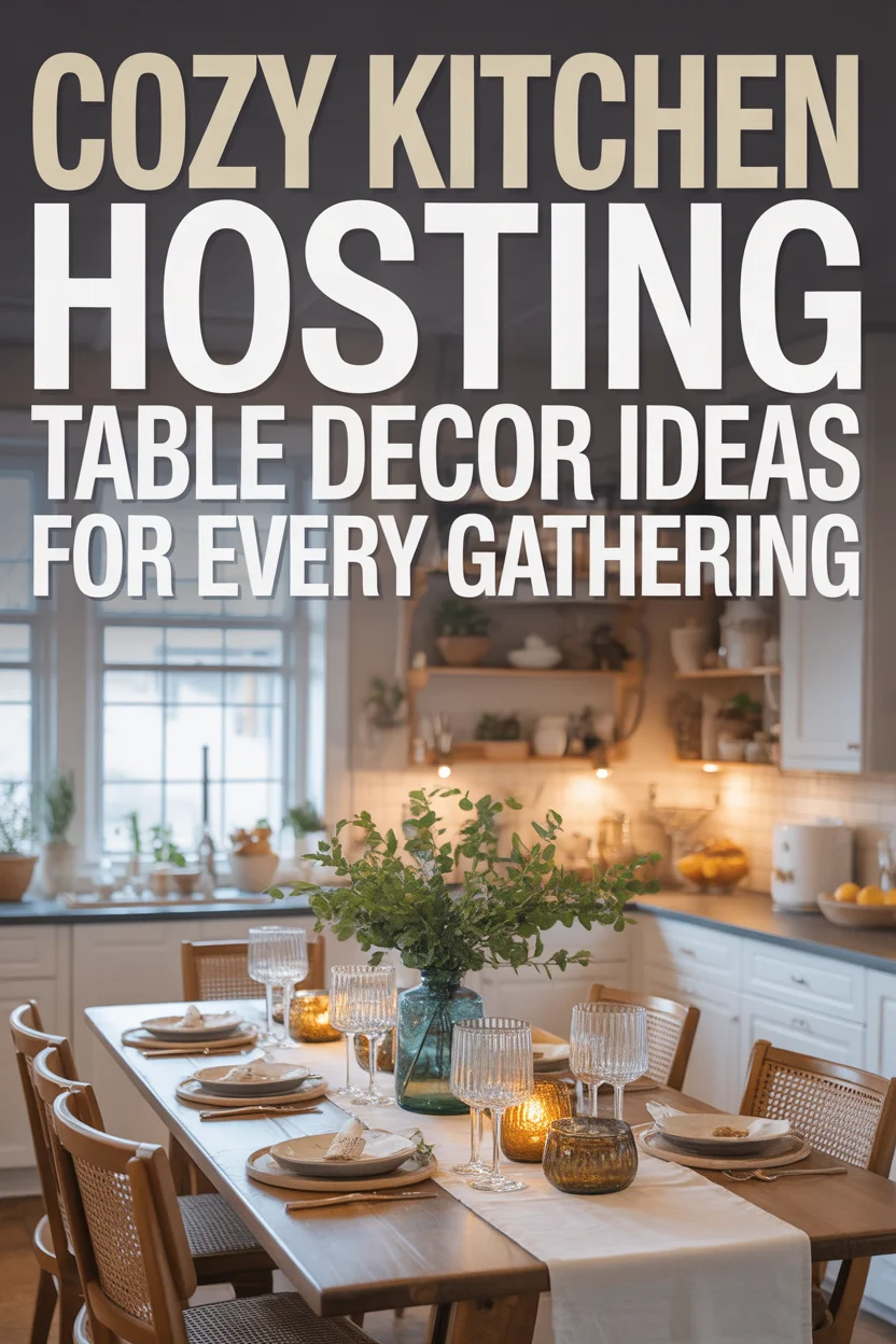 Cozy Kitchen Hosting Table Decor Ideas for Every Gathering