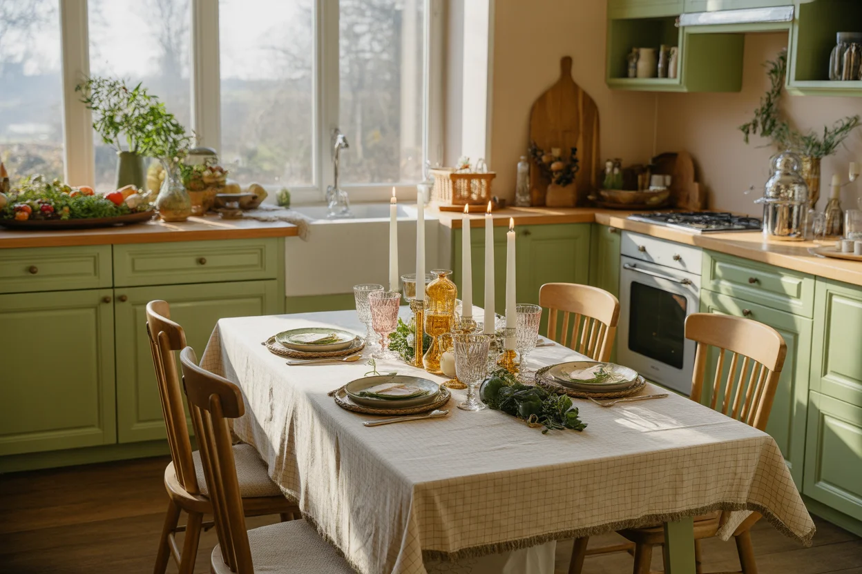 kitchen hosting table decor