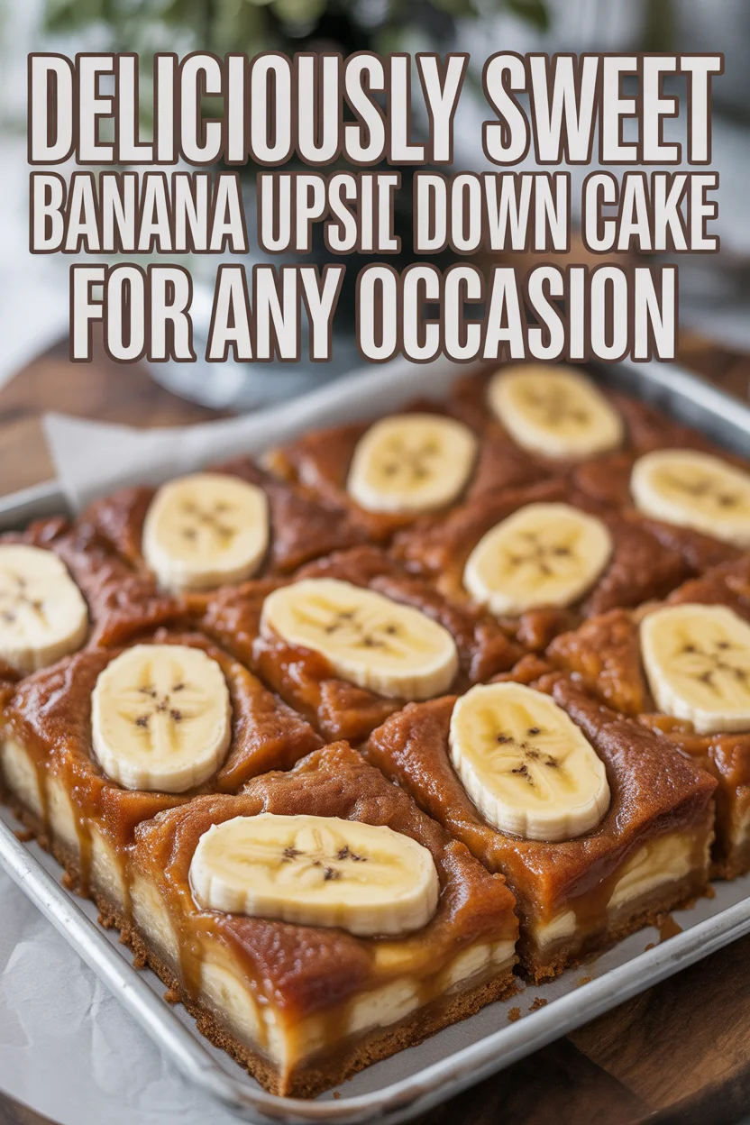 Deliciously Sweet Banana Upside Down Cake for Any Occasion