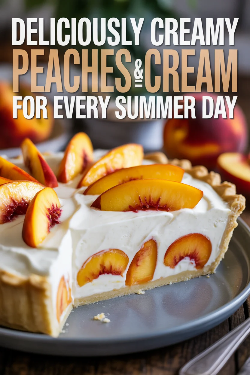 Deliciously Creamy Peaches and Cream Pie for Every Summer Day