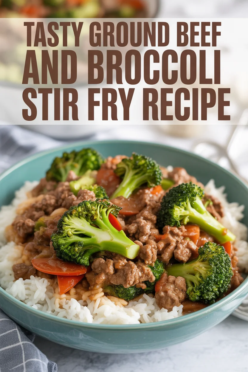 Tasty Ground Beef and Broccoli Stir Fry Recipe