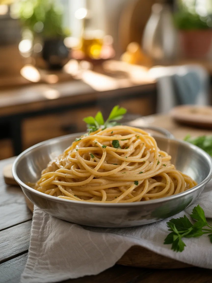 Savor the Comfort: One Pot Creamy Garlic Pasta to Delight
