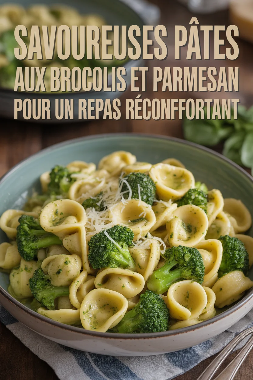 Pâtes aux brocolis et parmesan