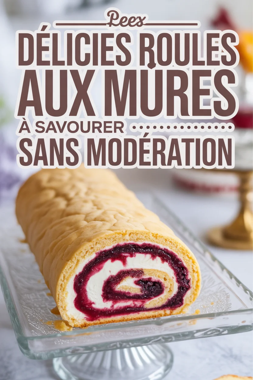 Biscuits roulés aux mûres