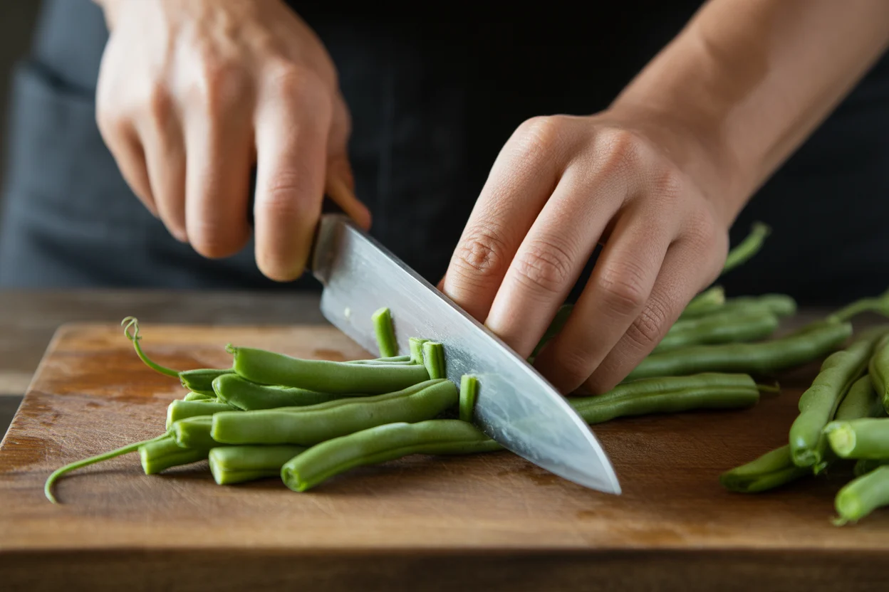 Haricots verts aux lardons