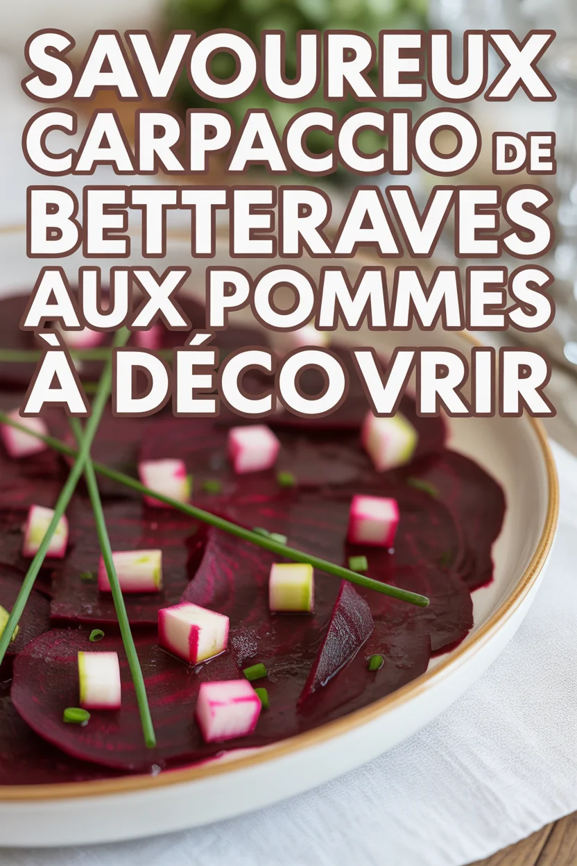 Carpaccio de betteraves aux pommes
