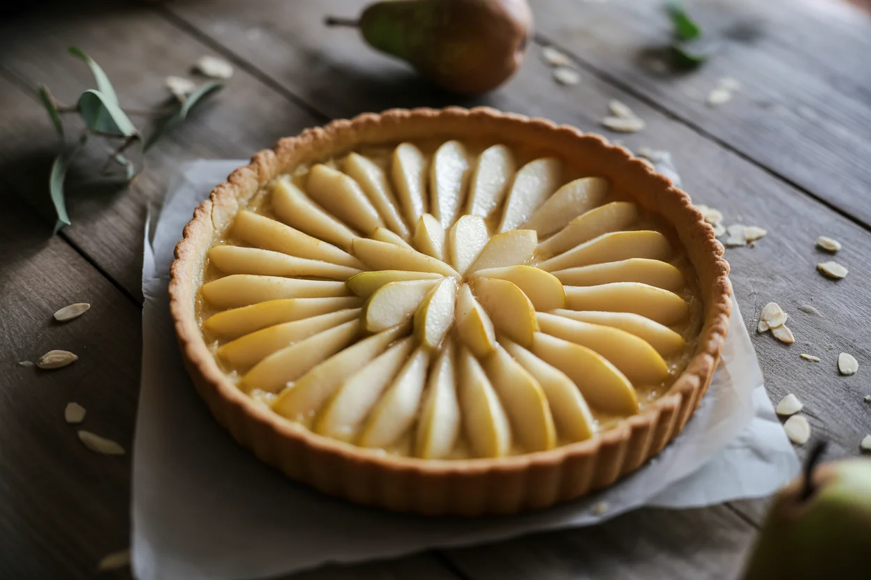 Tarte aux pommes ou tarte bourdaloue (poires et crème d’amande)