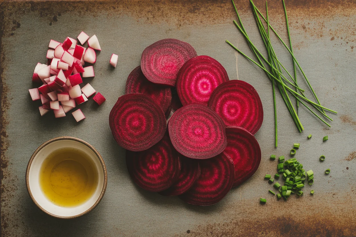 Savoureux carpaccio de betteraves aux pommes à découvrir