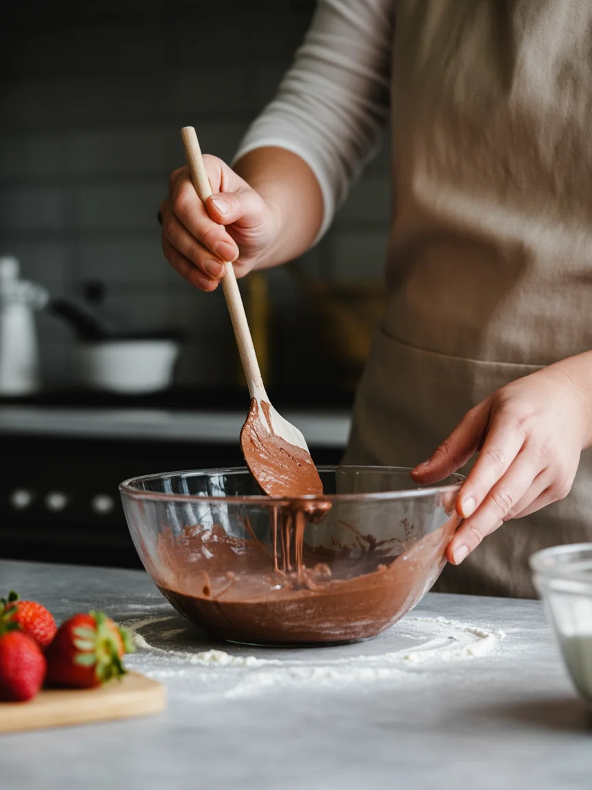 Chocolate Covered Strawberry Brownies