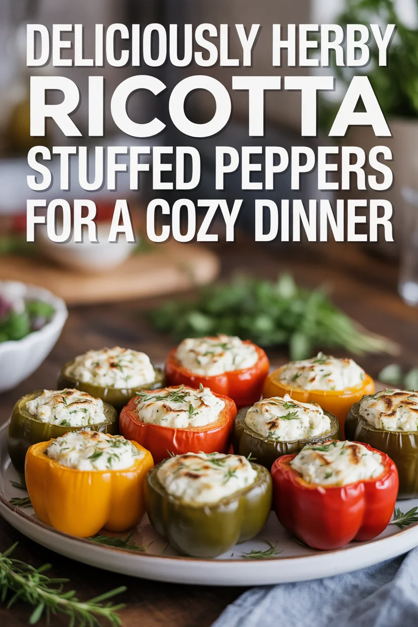 Deliciously Herby Ricotta Stuffed Peppers for a Cozy Dinner