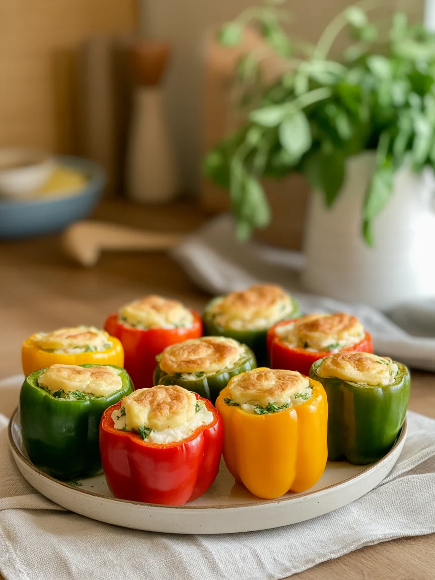 Deliciously Herby Ricotta Stuffed Peppers for a Cozy Dinner
