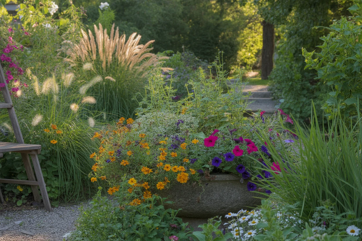 Cottage flow backyard design
