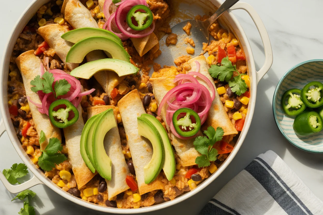 Cozy Taquito Casserole Recipe for Fall Gatherings