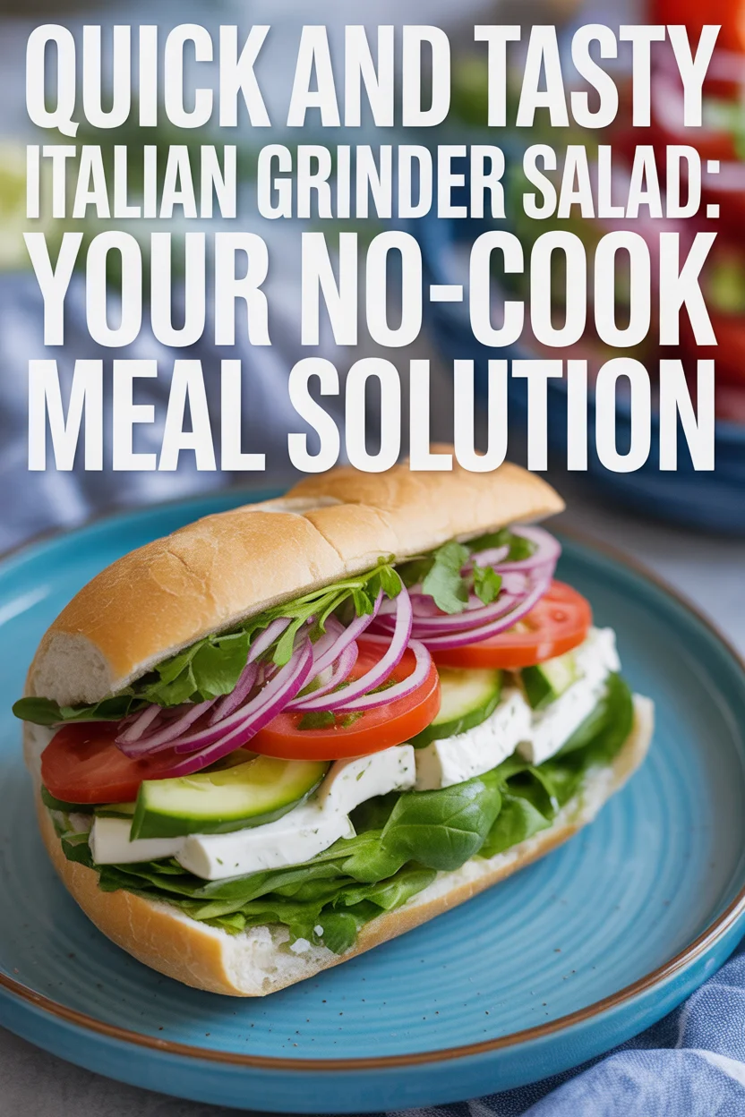 Quick and Tasty Italian Grinder Salad: Your No-Cook Meal Solution