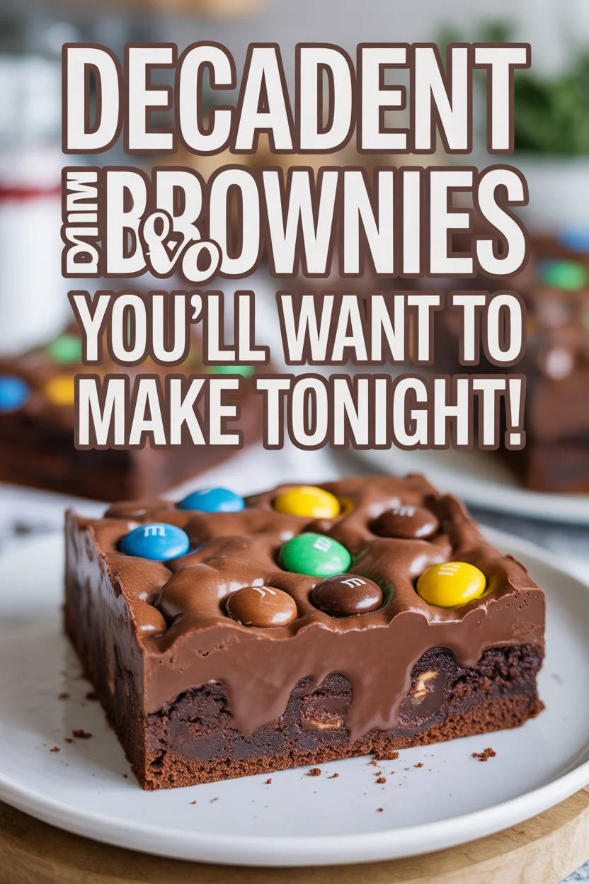 Decadent M&M Brownies You&rsquo;ll Want to Make Tonight!