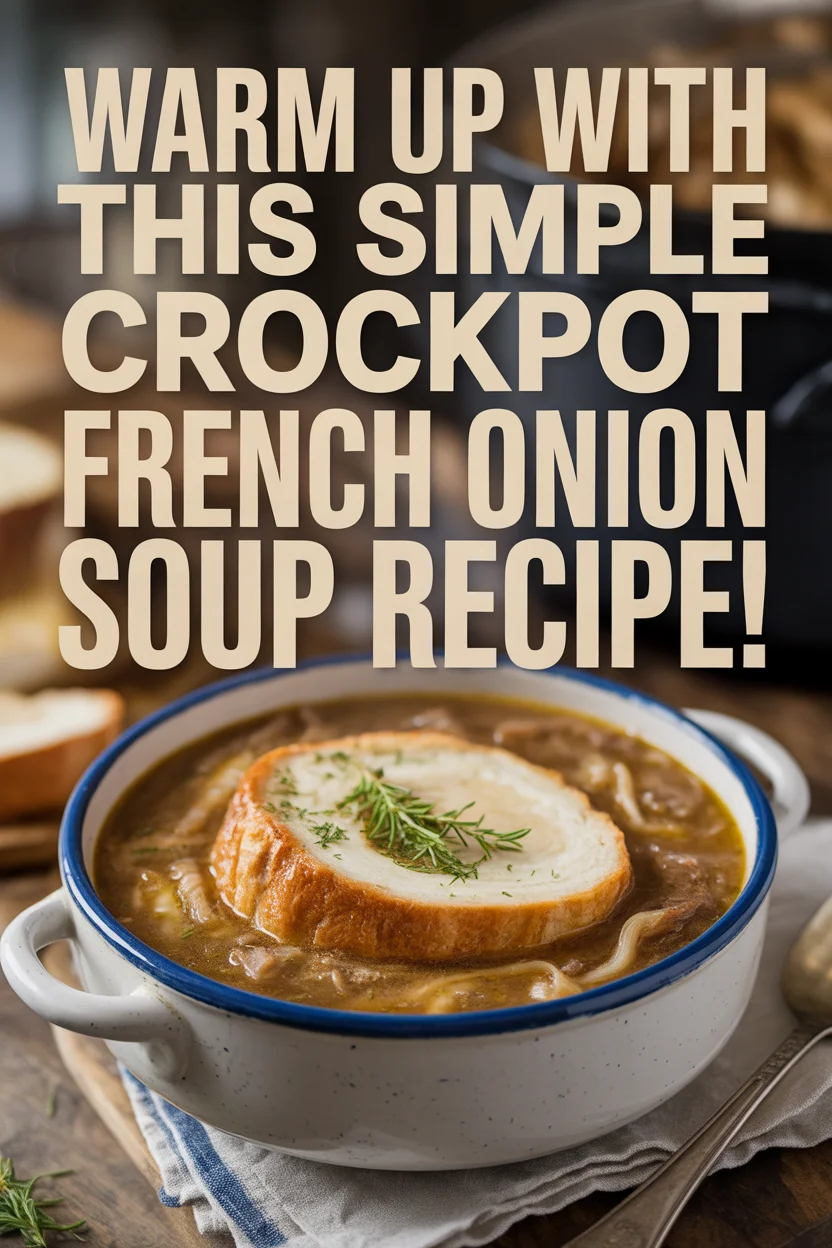 Warm Up with This Simple Crockpot French Onion Soup Recipe!