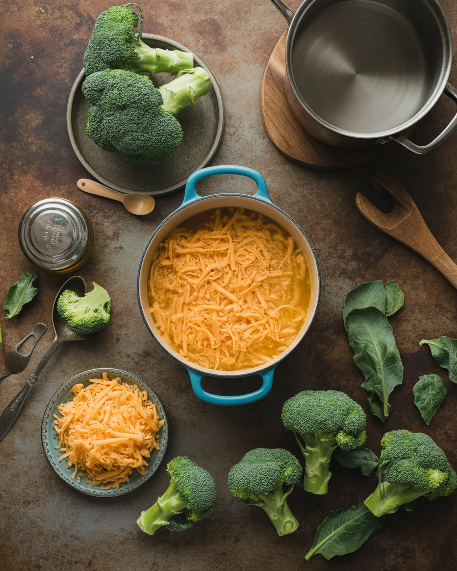 healthy broccoli cheddar soup