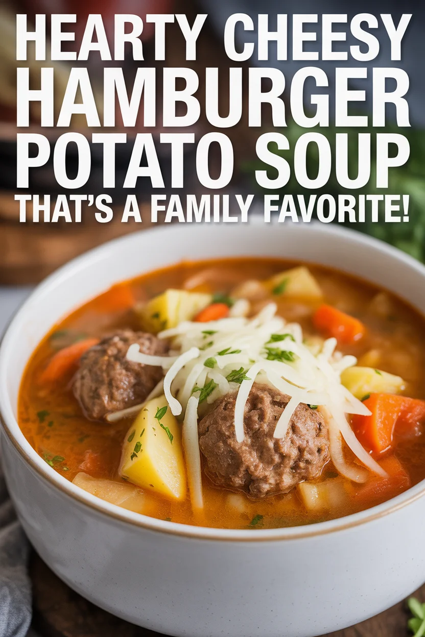 cheesy hamburger potato soup