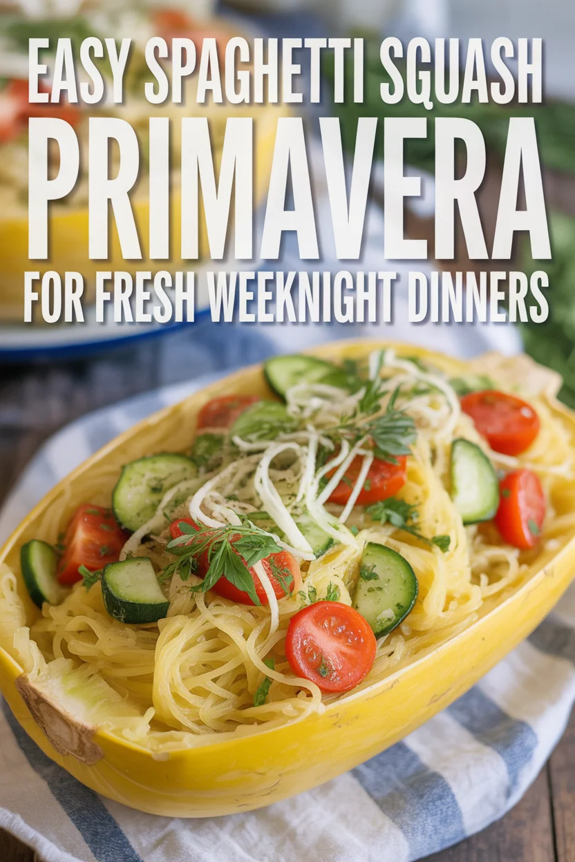 Easy Spaghetti Squash Primavera for Fresh Weeknight Dinners