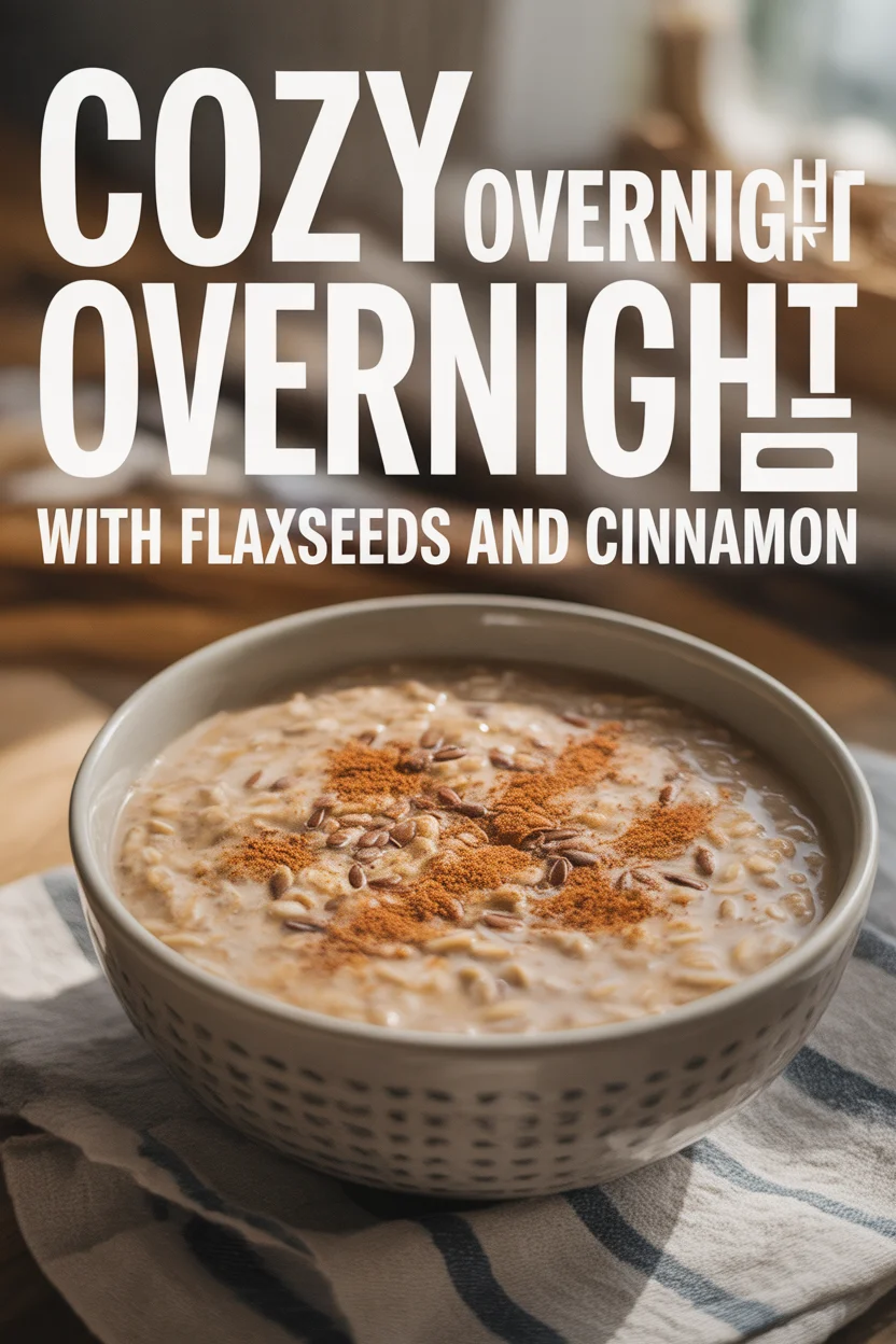 Cozy Overnight Oats with Flaxseeds and Cinnamon