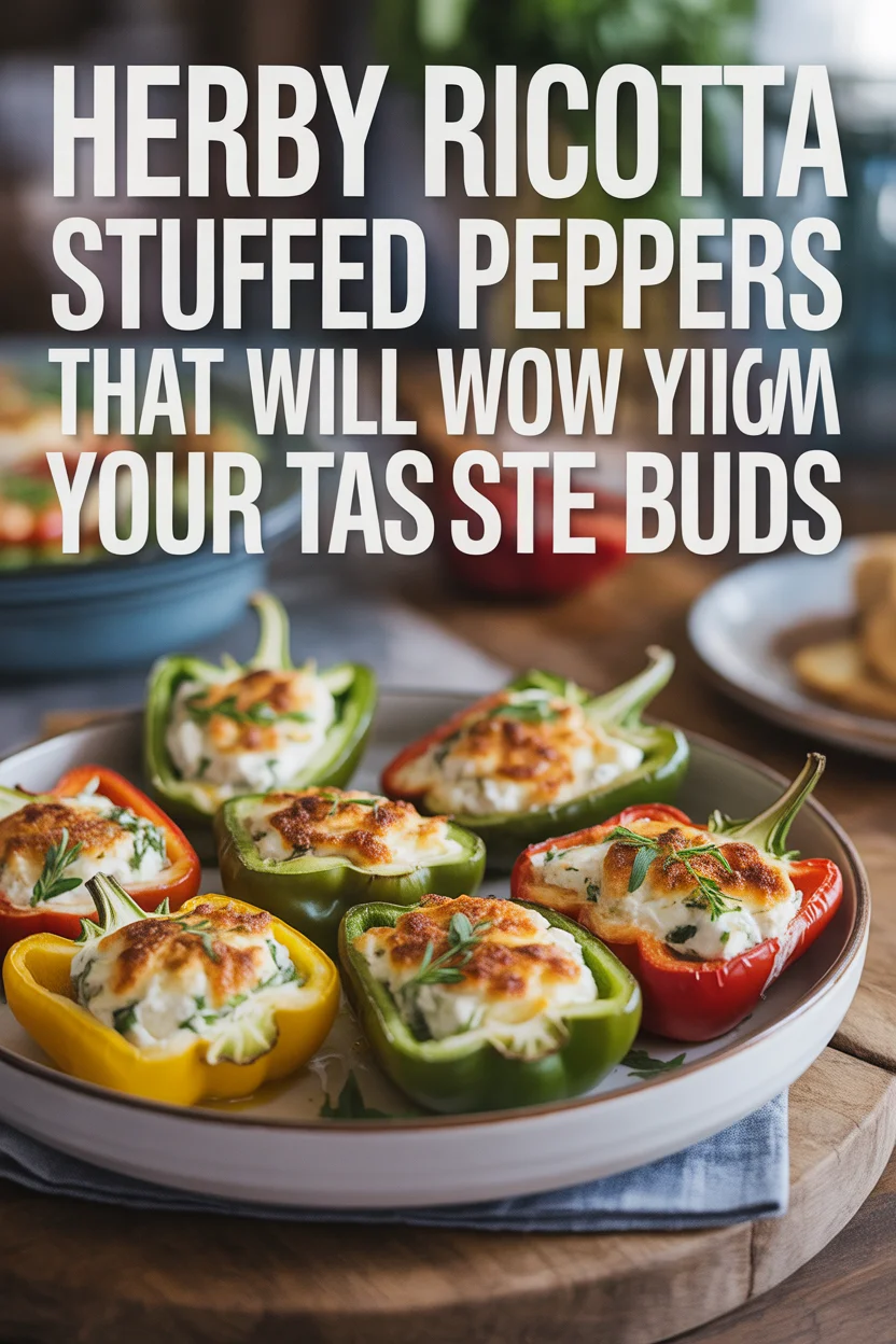 Herby Ricotta Stuffed Peppers That Will Wow Your Taste Buds
