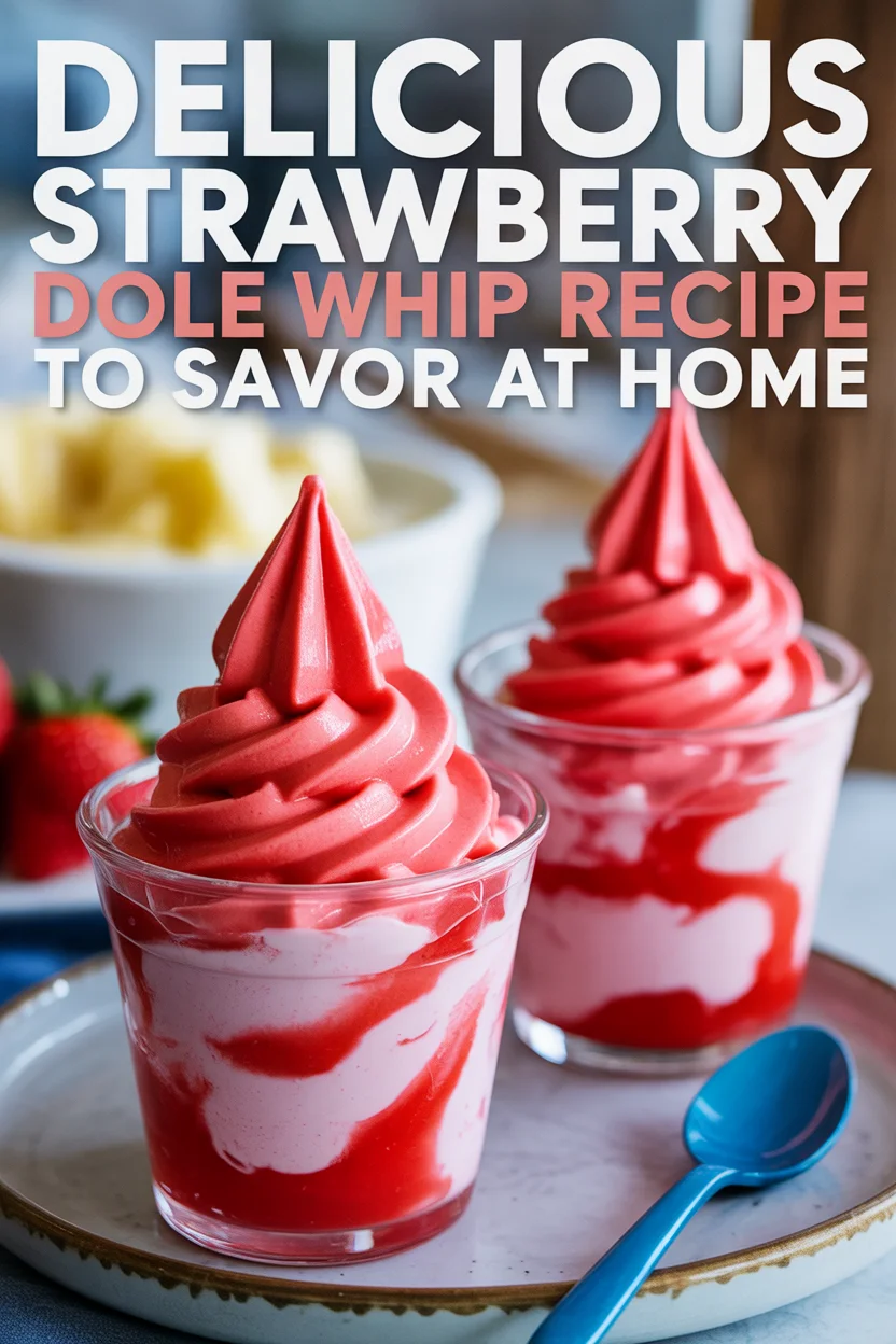 Delicious Strawberry Dole Whip Recipe to Savor at Home