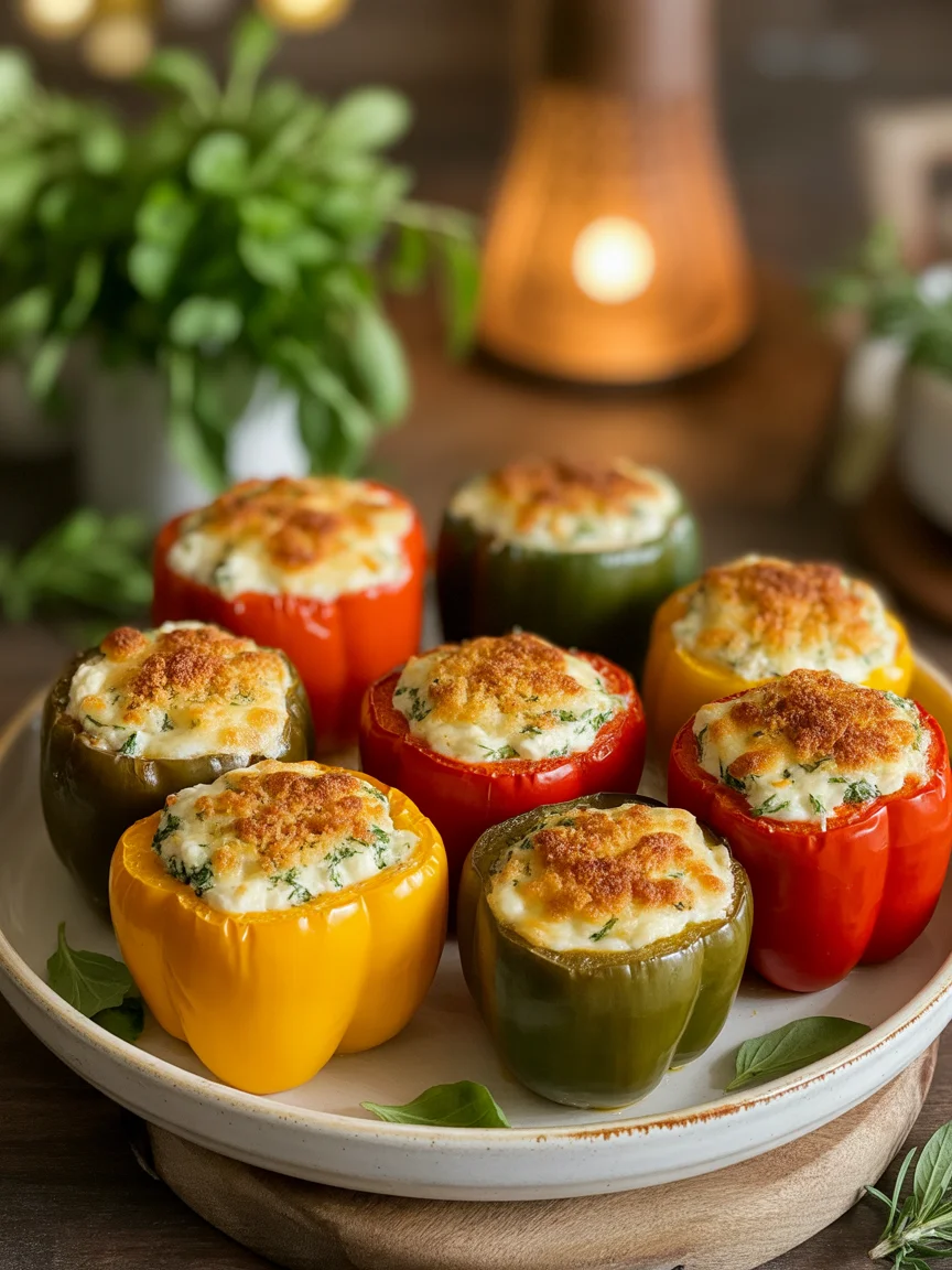 Herby Ricotta Stuffed Peppers That Will Wow Your Taste Buds