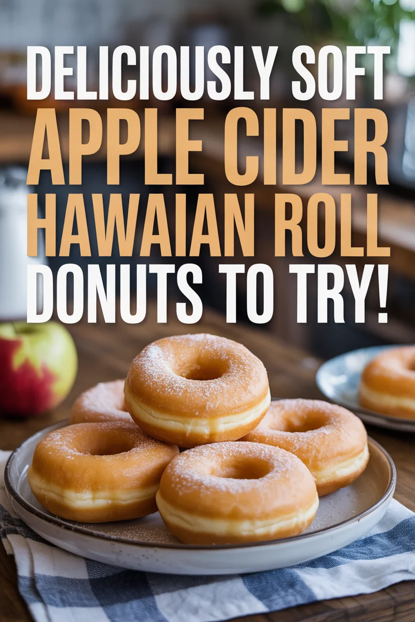 Deliciously Soft Apple Cider Hawaiian Roll Donuts to Try!