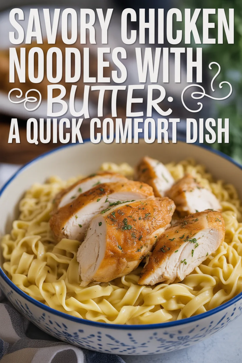 Chicken Noodles with Butter