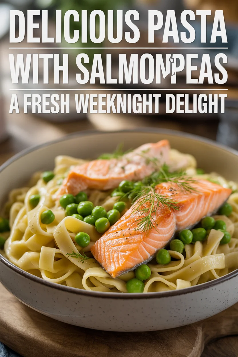 Pasta with Salmon Peas