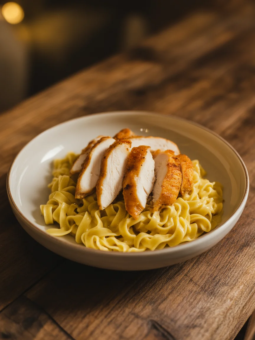 Chicken Noodles with Butter