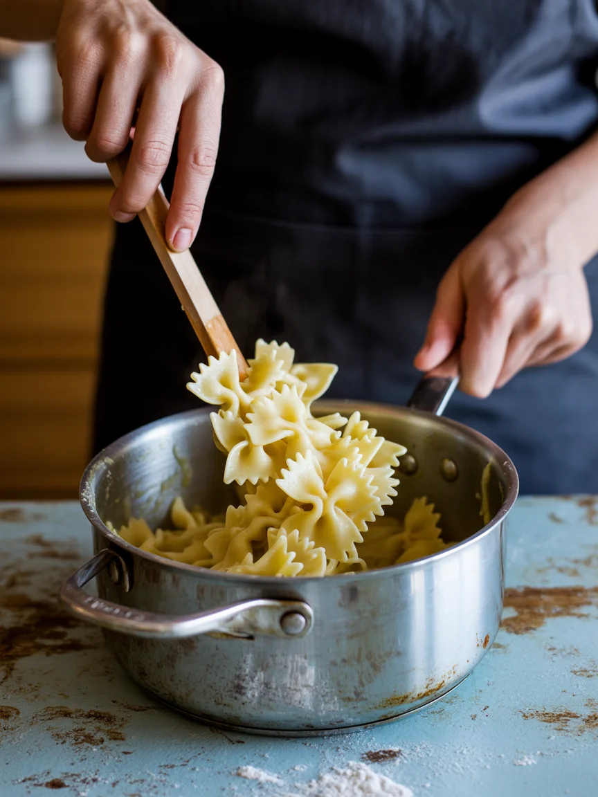 Pasta with Salmon Peas