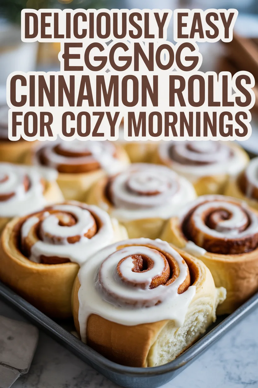 Eggnog Cinnamon Rolls