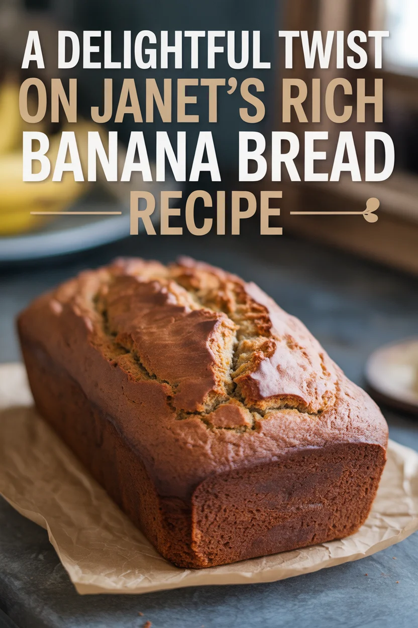 A Delightful Twist on Janet's Rich Banana Bread Recipe