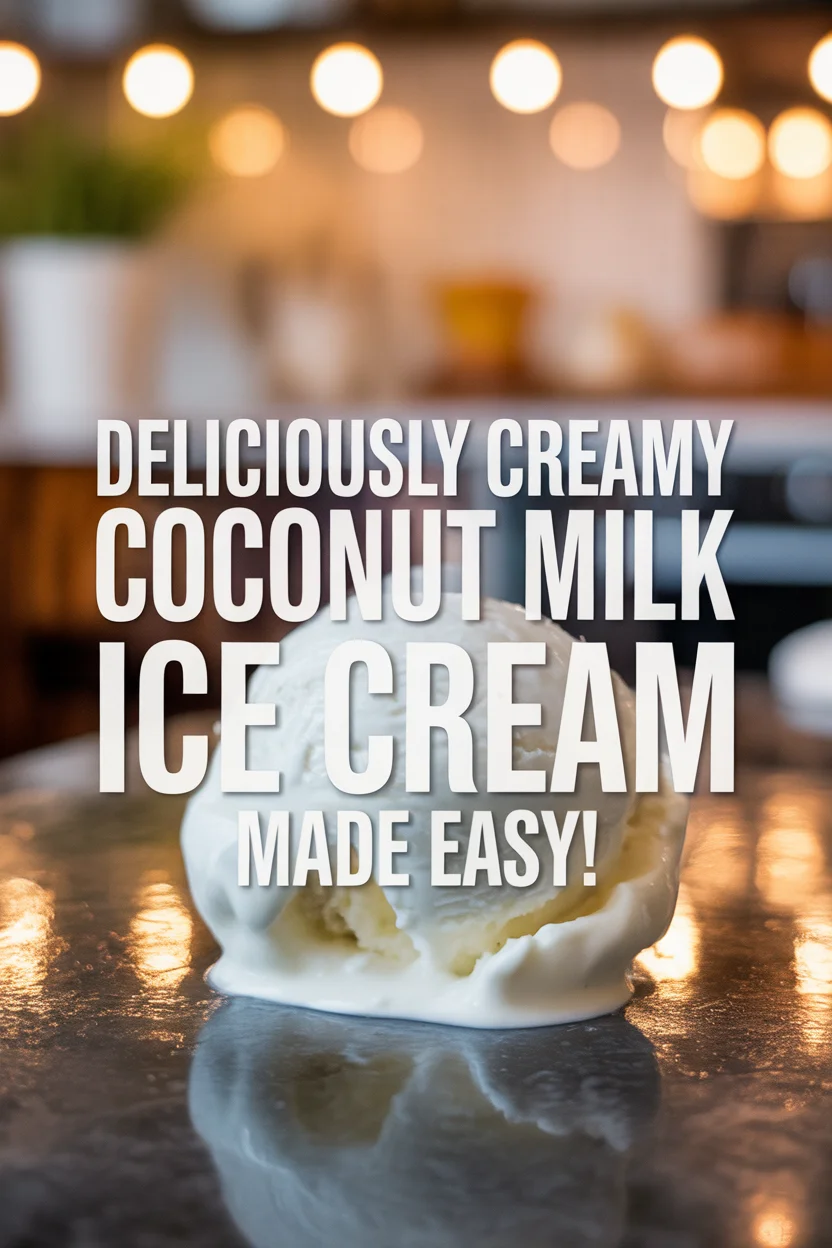Deliciously Creamy Coconut Milk Ice Cream Made Easy!