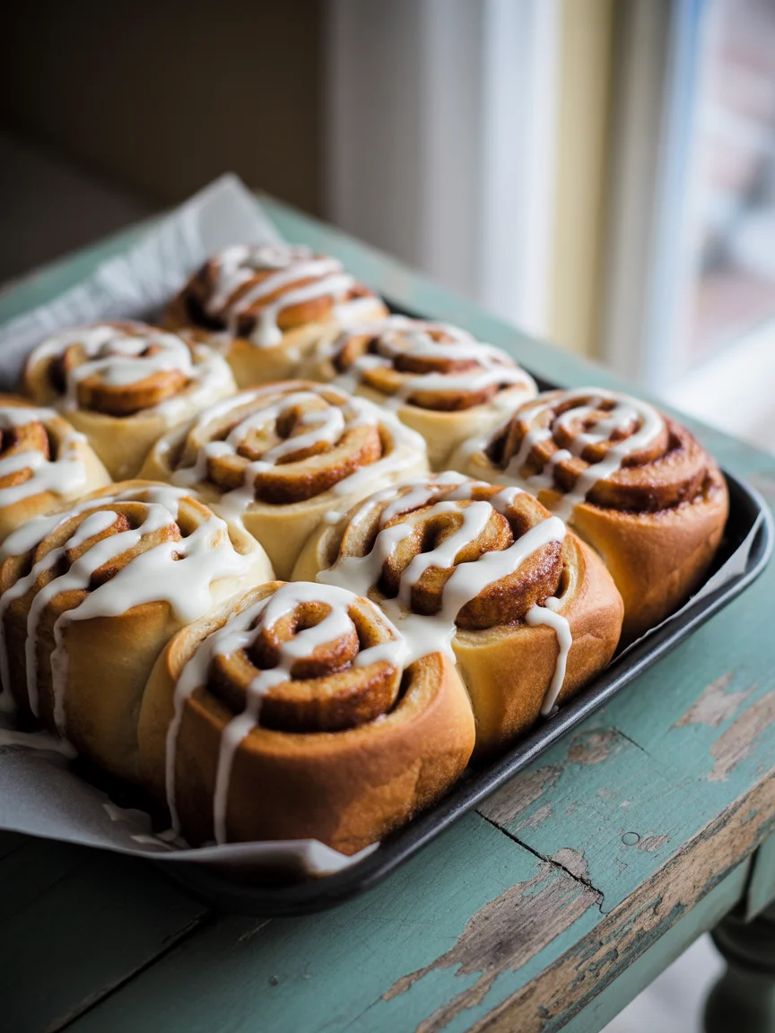 Eggnog Cinnamon Rolls
