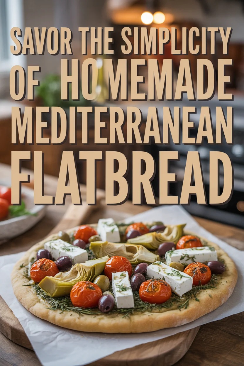 Savor the Simplicity of Homemade Mediterranean Flatbread