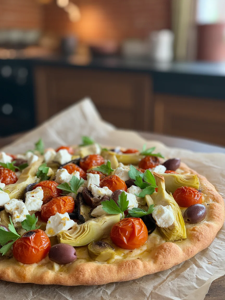 Savor the Simplicity of Homemade Mediterranean Flatbread