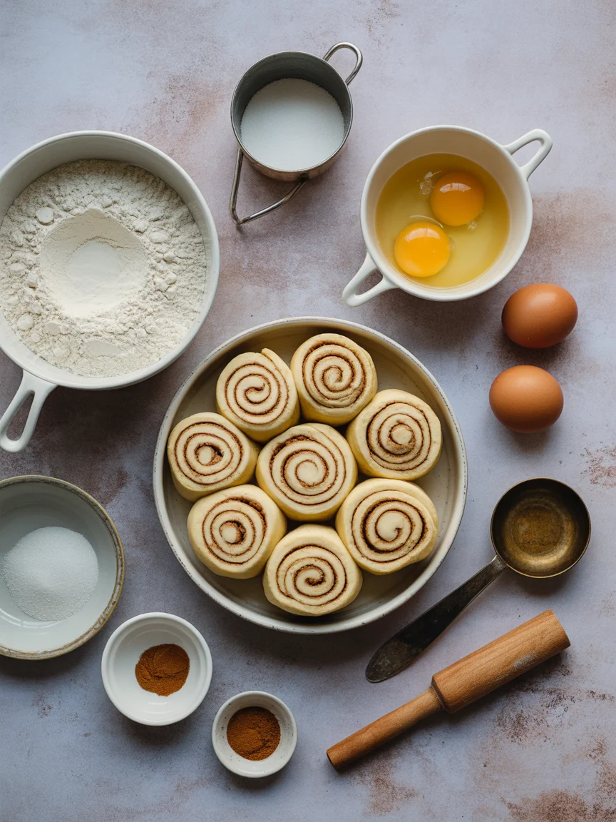 Eggnog Cinnamon Rolls