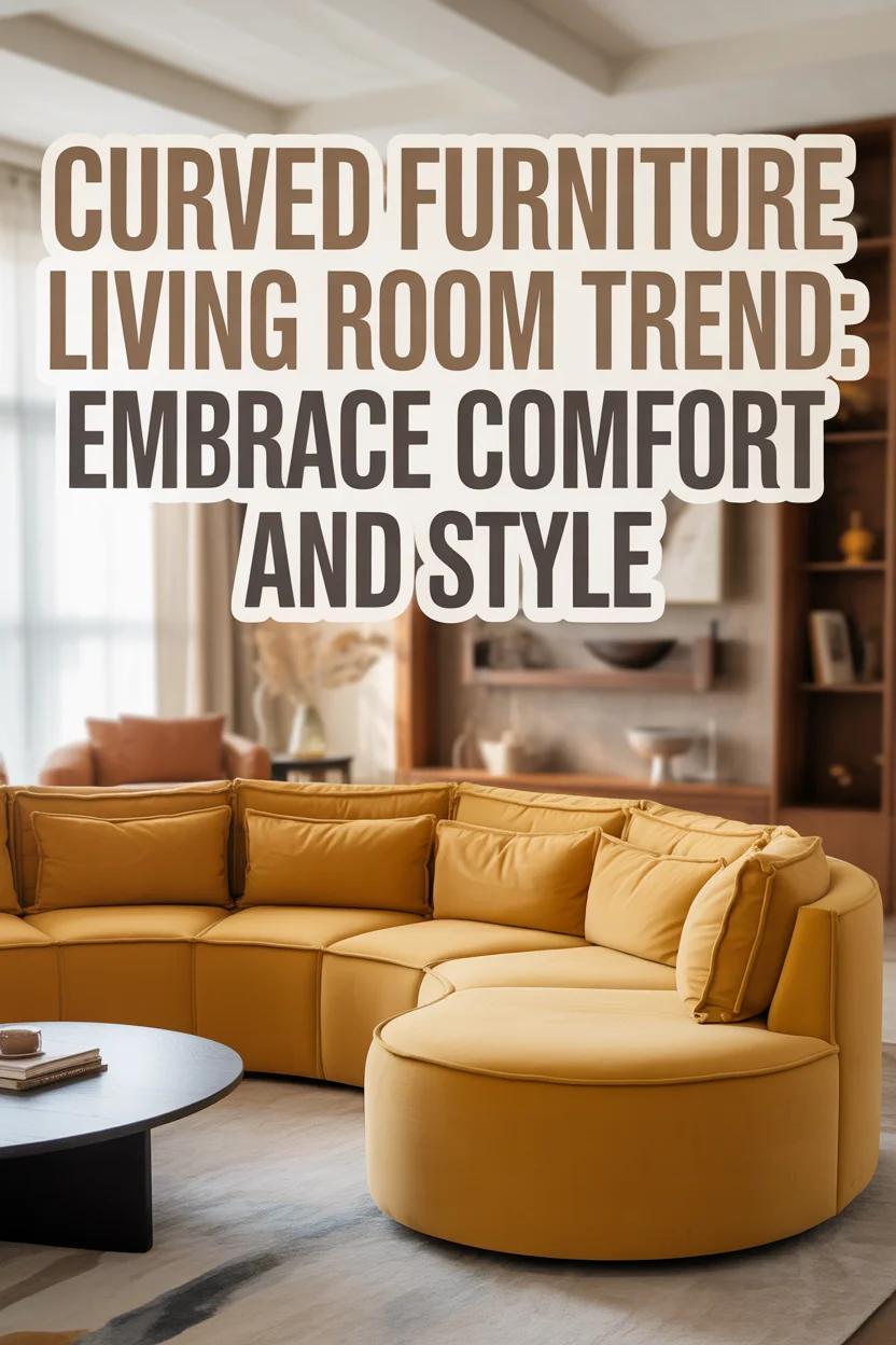 Curved Furniture Living Room Trend: Embrace Comfort and Style