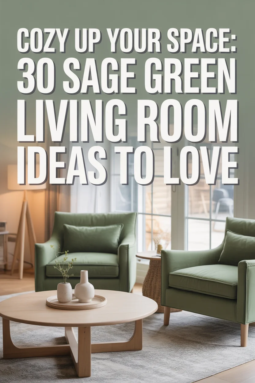 sage green living room ideas