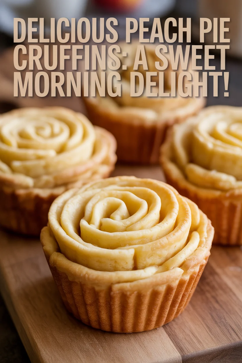 Delicious Peach Pie Cruffins: A Sweet Morning Delight!