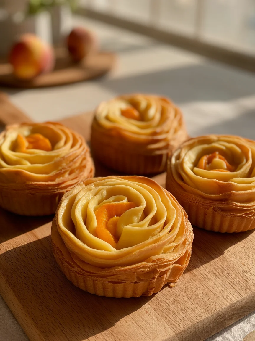Delicious Peach Pie Cruffins: A Sweet Morning Delight!