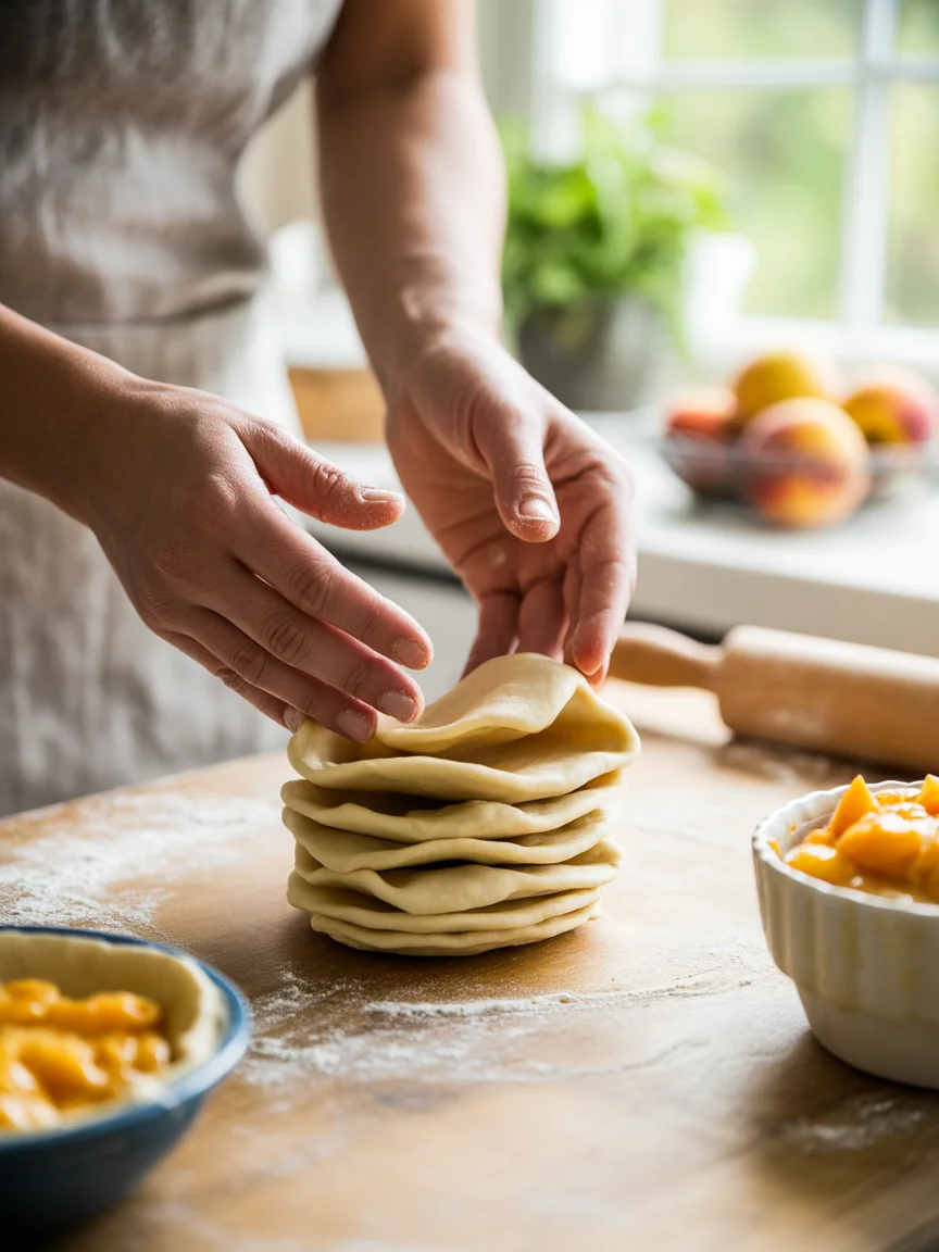 Delicious Peach Pie Cruffins: A Sweet Morning Delight!