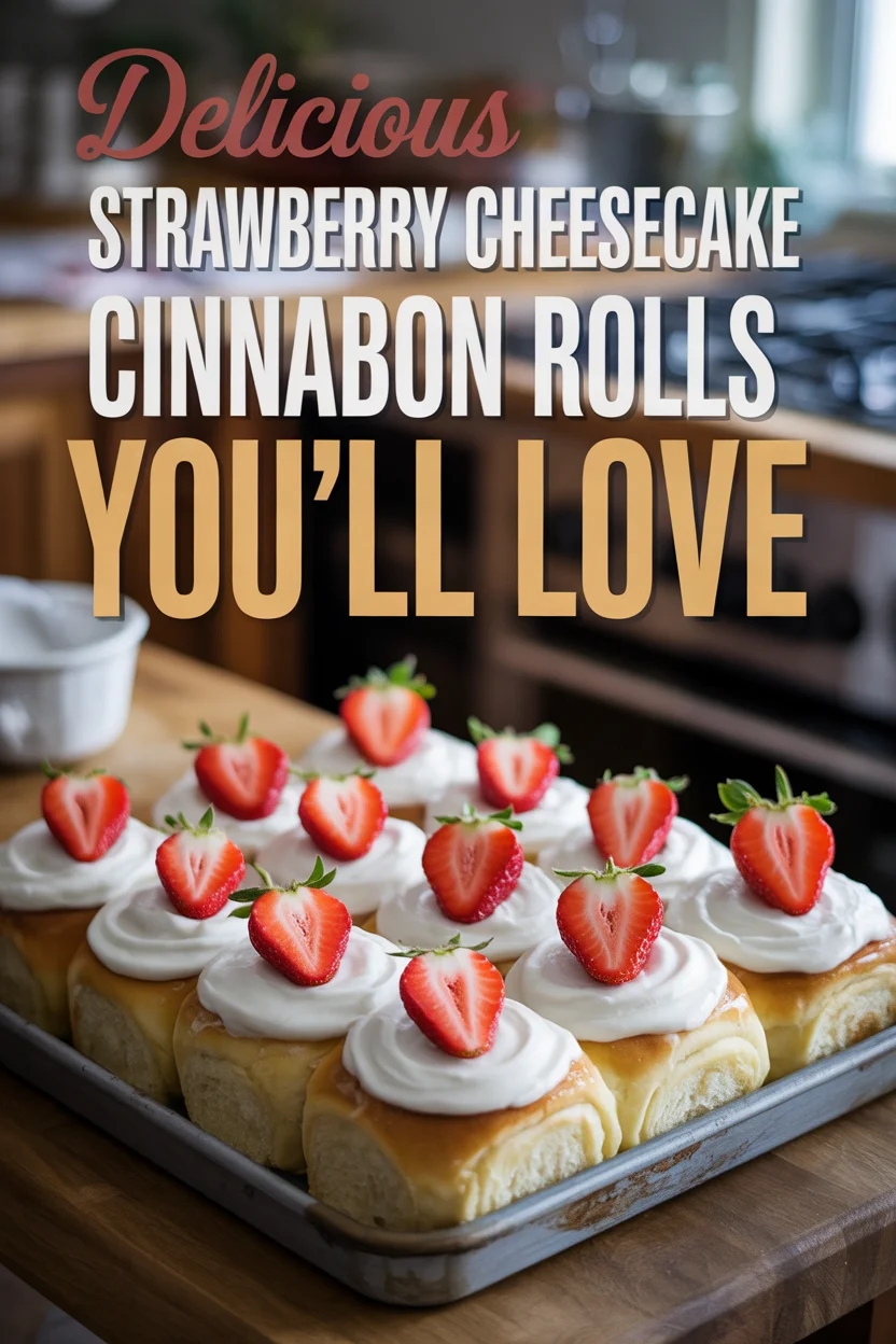 Delicious Strawberry Cheesecake Cinnabon Rolls You'll Love