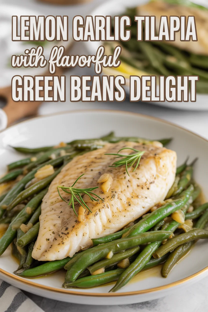 Lemon Garlic Tilapia with Flavorful Green Beans Delight