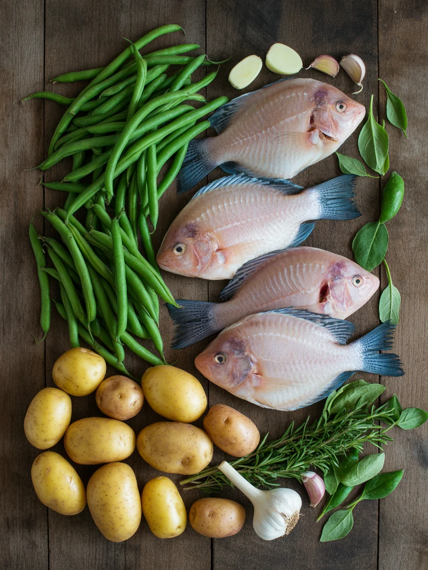 Lemon Garlic Tilapia with Flavorful Green Beans Delight