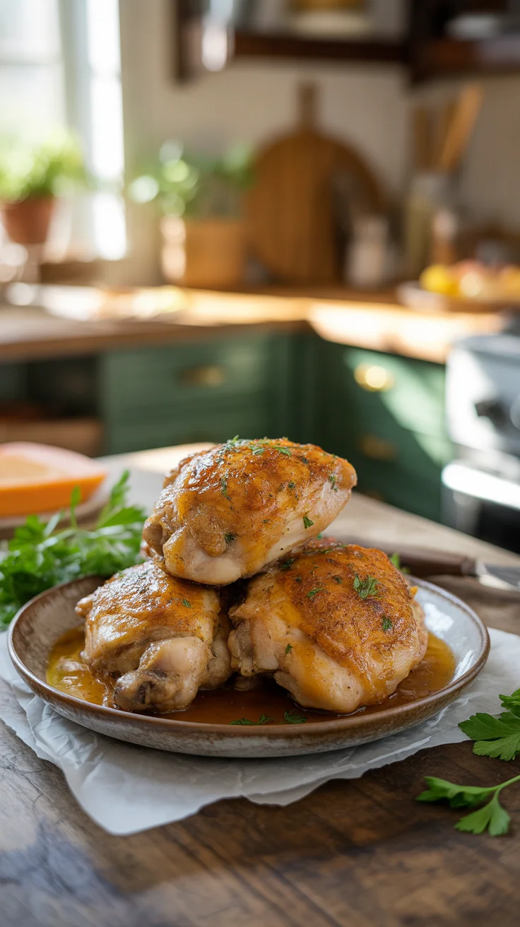 Air Fryer Apricot-Glazed Chicken Breasts