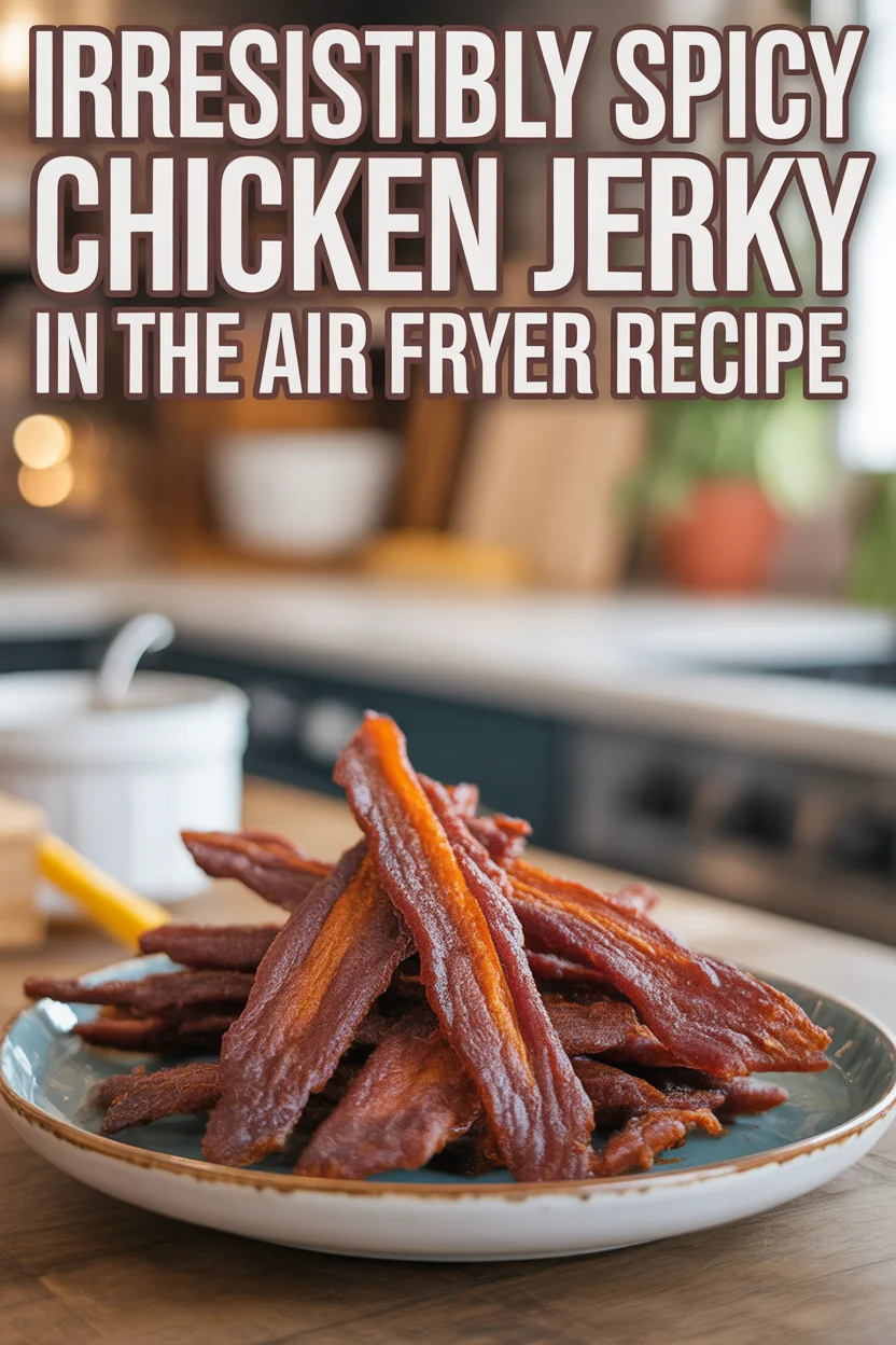Irresistibly Spicy Chicken Jerky in the Air Fryer Recipe