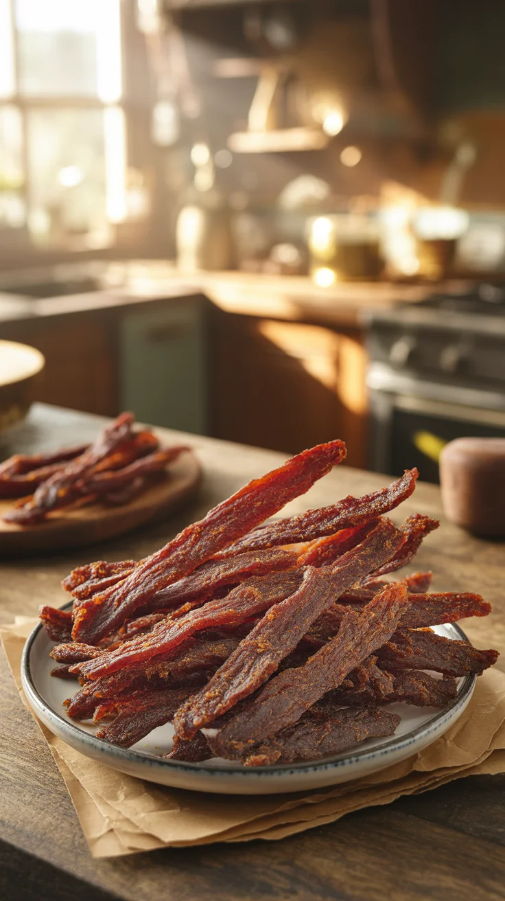 Irresistibly Spicy Chicken Jerky in the Air Fryer Recipe